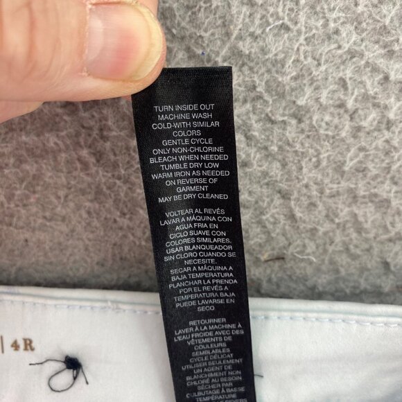 Chicos Jeans Womens 4 US 20R White Blue So Slimming Bon Voyage Girlfriend Ankle* - Picture 7 of 12